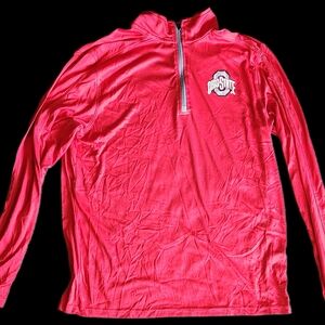 Ohio State Red Quarter-Zip Sweatshirt